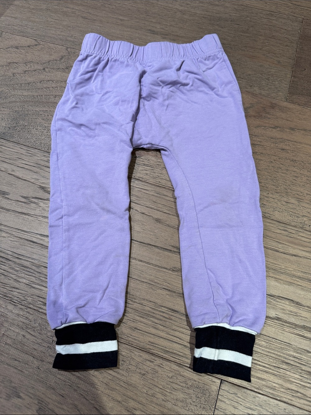 Whistle & Flute Lavender Joggers with Contrast Striped Cuffs